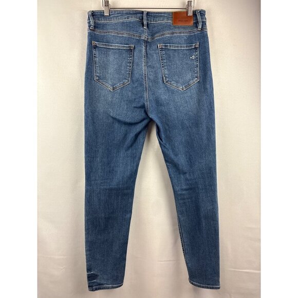 Hidden Los Angeles Womens Button-Fly High-Waisted Skinny Jeans Size 31 Blue Deni - Picture 5 of 6